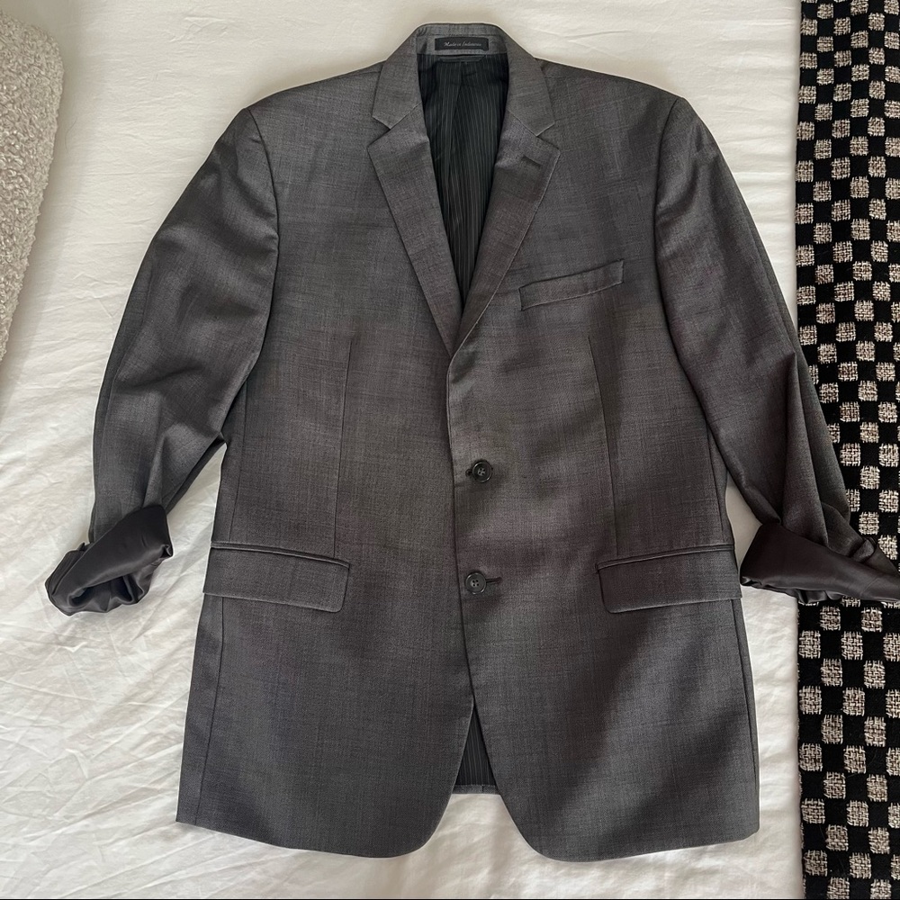 Calvin Klein Slim Fit Grey Blazer